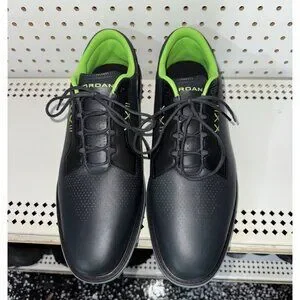 Jordan ADG 5 Mens Leather Spikeless Golf Shoes Size 8.5 WIDE Black Green Gray Jordan | Shoes | Jordan Adg 5 Mens Leather Spikeless Golf  main image 4